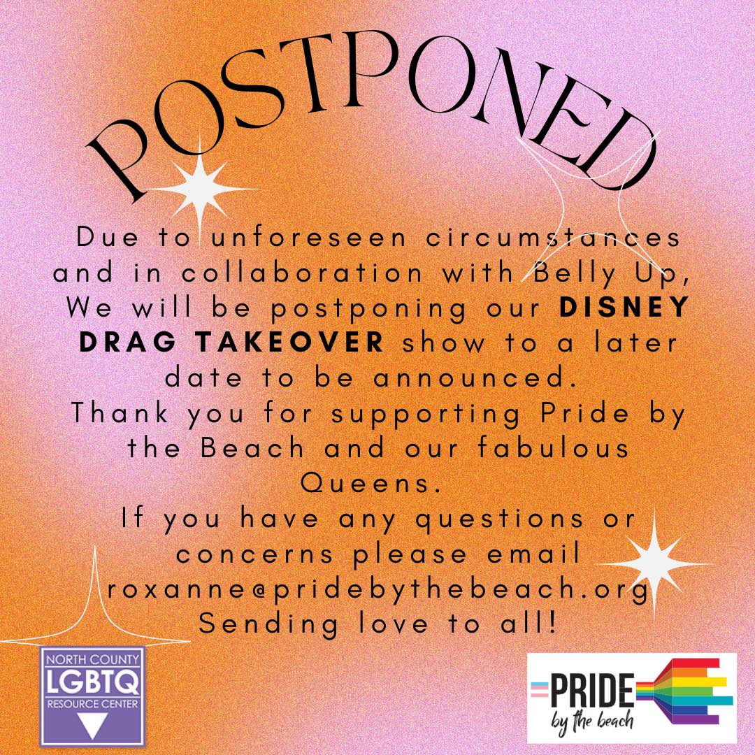 FBI San Diego Field Office is investigating threats of "undisclosed violence" that canceled a drag show at the Belly Up in Solana Beach. Photo via Facebook/Pride by the Beach