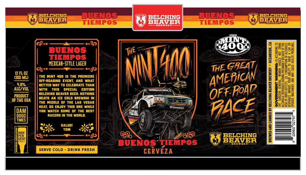 The Mint 400, known as the "Great American Off-Road Race," has partnered with San Diego area brewer Belching Beaver Brewing. Photo courtesy of The Mint 400
