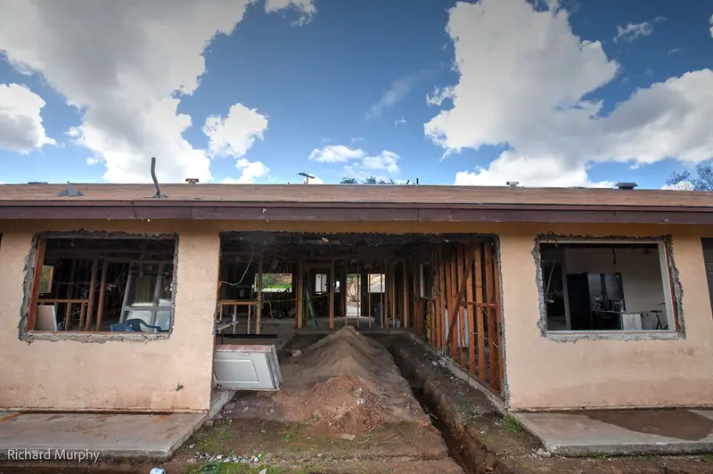 The building was in rough shape. Photo by Richard Murphy