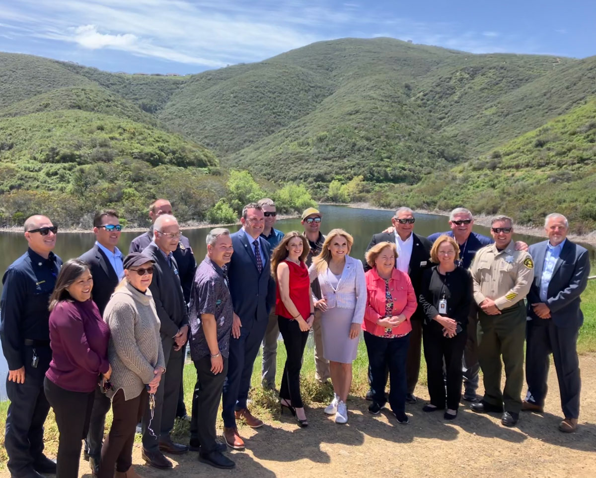 Officials with the city of San Marcos and the Vallecitos Water District celebrated the grand opening of the long-awaited South Lake Park on Sunstone Drive on April 19. Courtesy photo/City of San Marcos