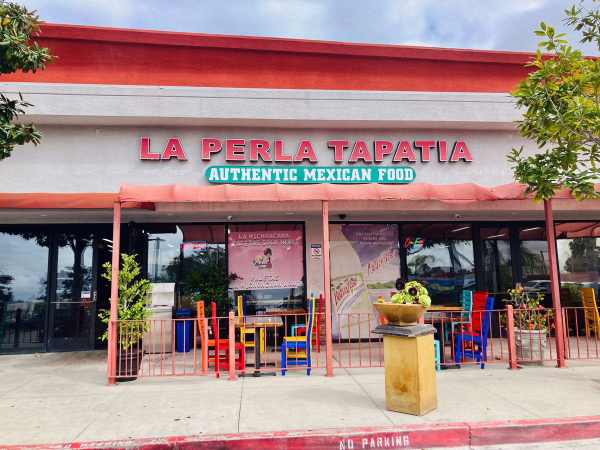 La Perla Tapitia is located on Mission Avenue in Oceanside. Photo by David Boylan