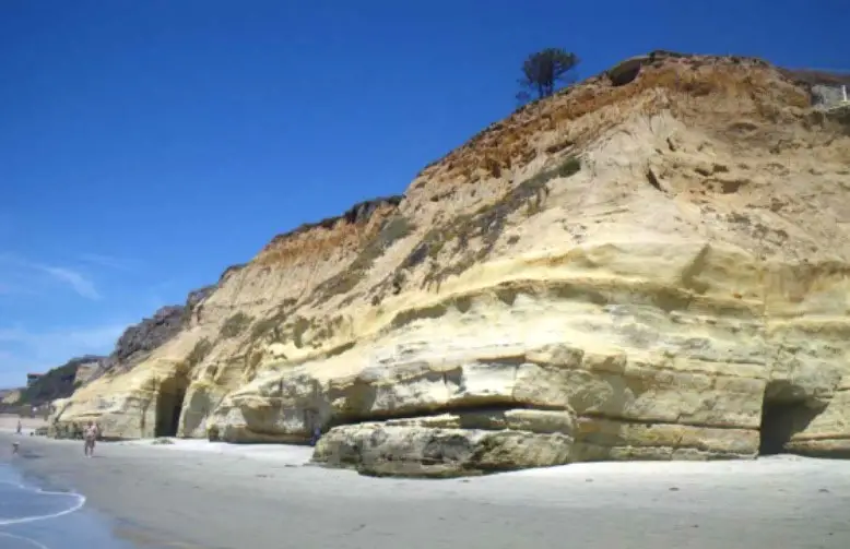  Researchers with Scripps Institute of Oceanography are continuing to study the presence of sea caves at Del Mar’s north bluff, some of which are believed to burrow 20 feet deep. Courtesy of Scripps