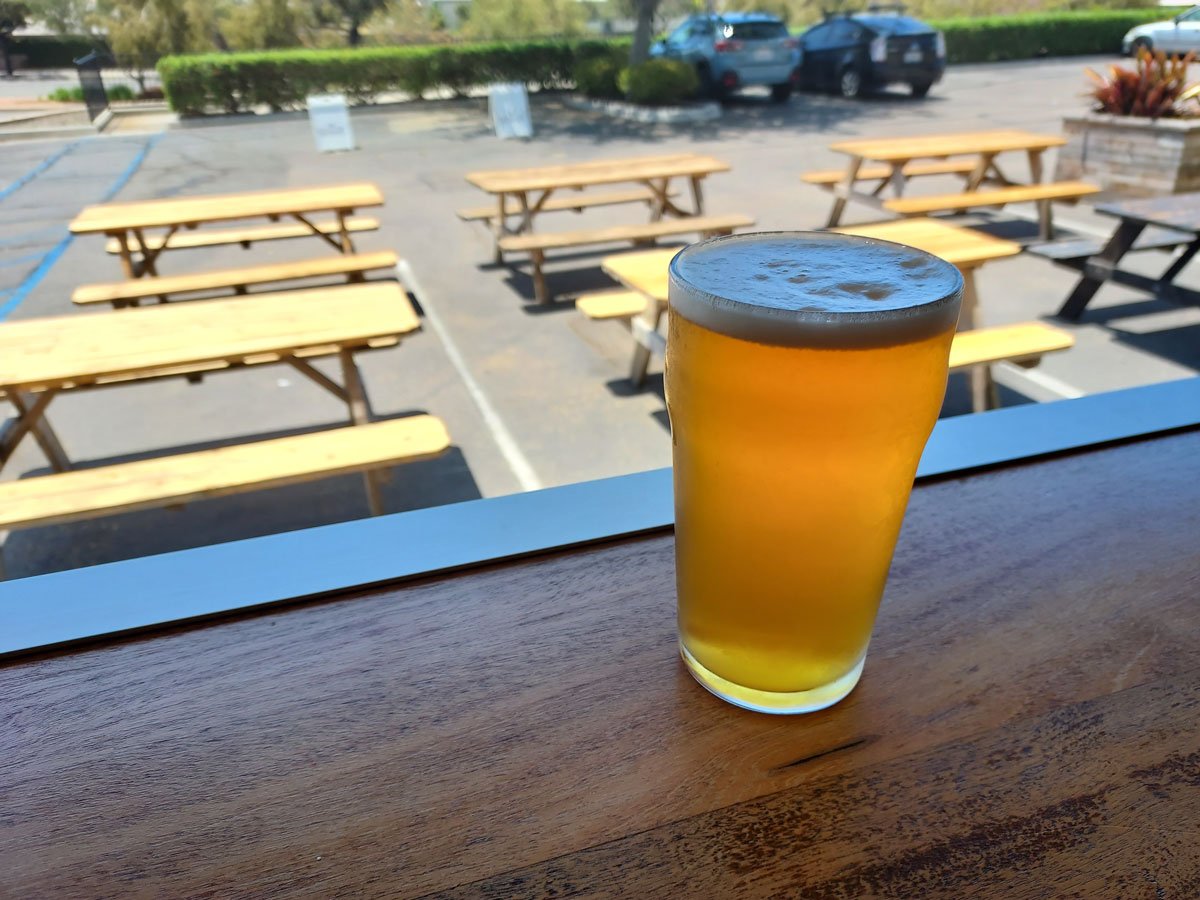 A view from Blue Fire Brewing's outdoor patio in Vista. Photo by Ryan Woldt
