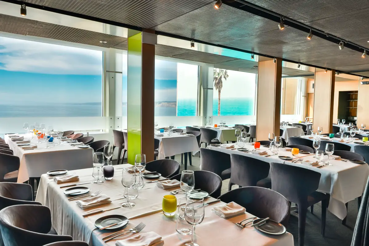 A stylish interior with beautiful ocean views at George's at the Cove in La Jolla. Courtesy photo