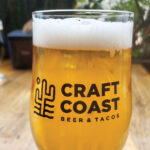 Craft Coast's patio offers guests interesting views while enjoying delicious tacos and brews. Photo by Ryan Woldt