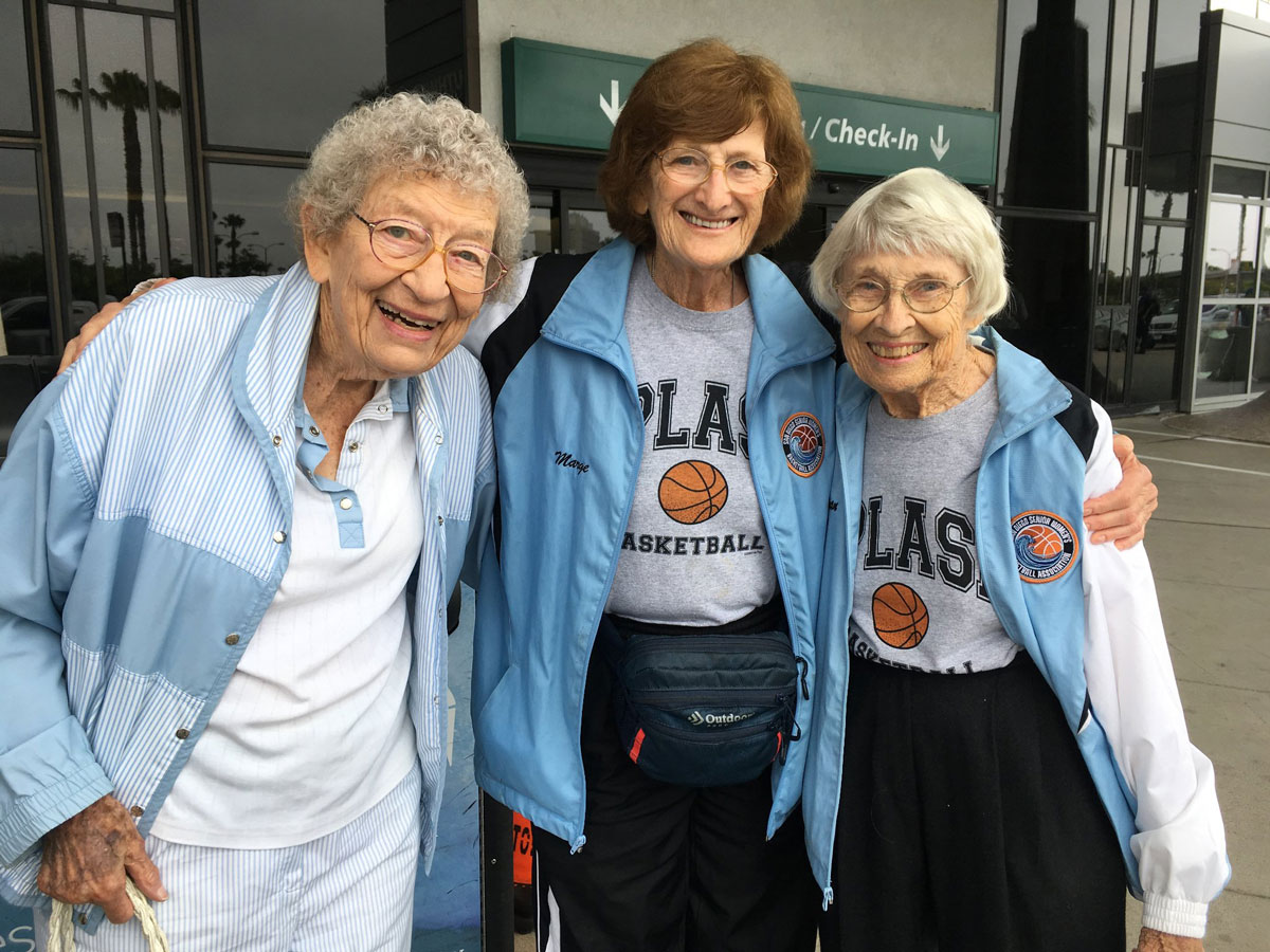 The San Diego Splash is the oldest team in the San Diego Senior Women's Basketball Association, featuring a roster of women in their 80s and 90s. Courtesy photo/SWBA 