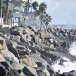 Nine illegal private stairways are set to be removed as part of repair work to a 700-foot seawall along Oceanside’s coastline. Photo by Samantha Nelson
