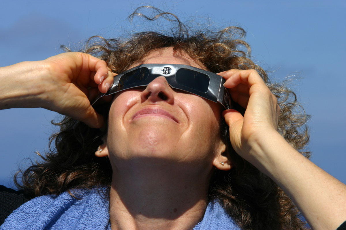 Eclipse glasses are a must to view a solar eclipse. They have filters that block the harmful rays and reduces the intensity of the light, preventing permanent damage to the retina, cornea and lens. Glasses must meet the ISO 12312-2 international standard. Courtesy photo
