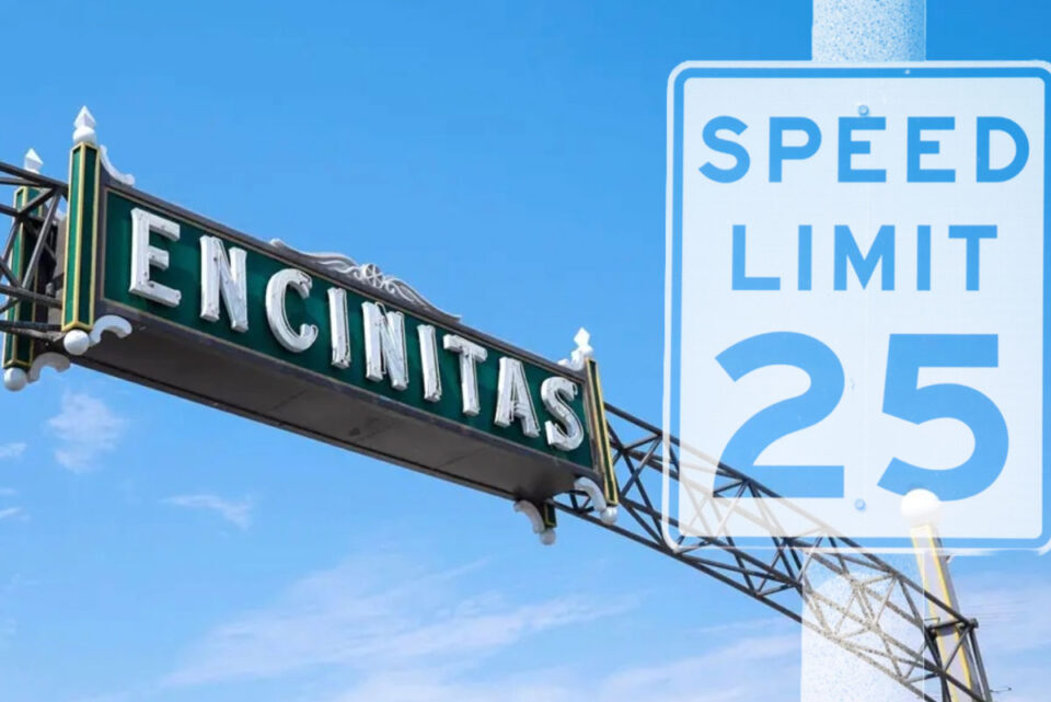 The Encinitas City Council is seeking to lower speed limits across the city. The Coast News graphic