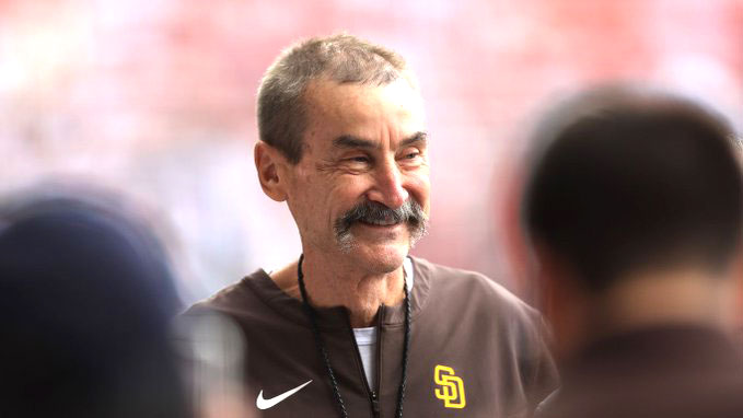Padres chairman and owner Peter Seidler died Tuesday at age 63. Photo via X