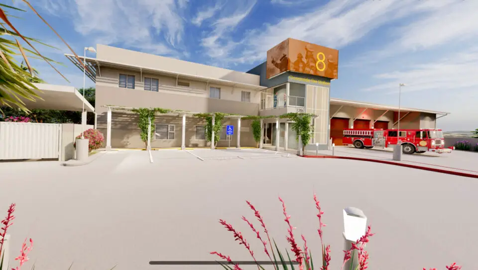 A rendering of the new Fire Station 8. Photo courtesy of the city of Oceanside.