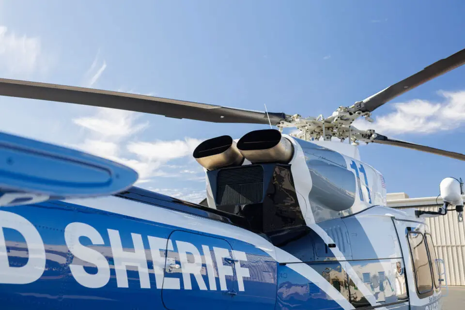 The San Diego County Sheriff's Department's ASTREA fleet recently acquired two helicopters, including a Bell 412EPX fire helicopter. Photo by Sheriff's Department Media Relations Office