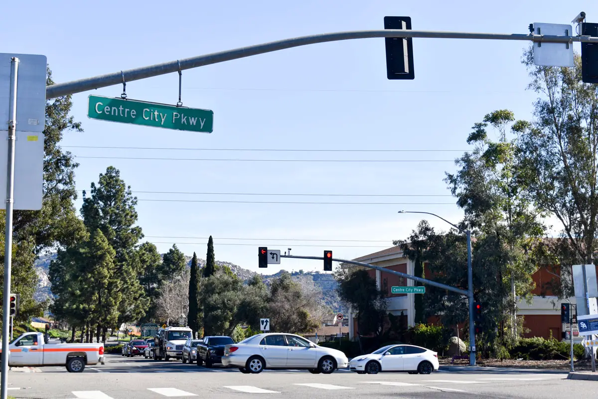 Escondido will soon implement new speed limits along Centre City Parkway. Photo by Samantha Nelson