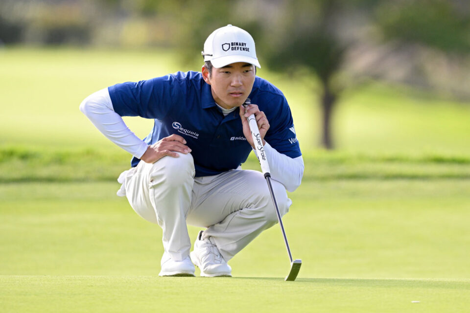 Michael Kim, who grew up in Del Mar and led Torrey Pines High School to a state golf title, was on familiar ground at last week's Farmers Insurance Open. Courtesy photo/PGA