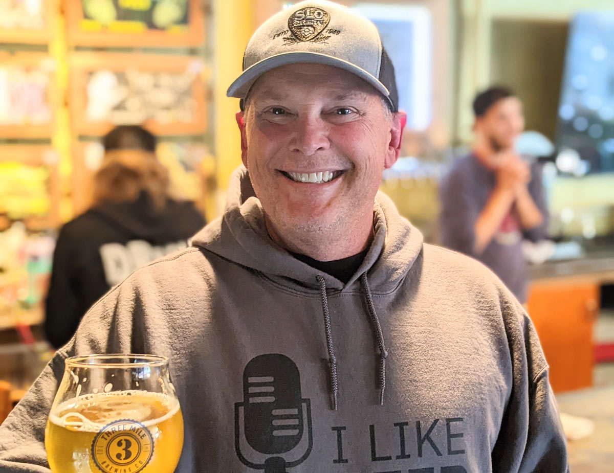 Columnist and I Like Beer the Podcast co-host Jeff Spanier at Three Mile Brewing in Davis. Photo by Jeff Spanier