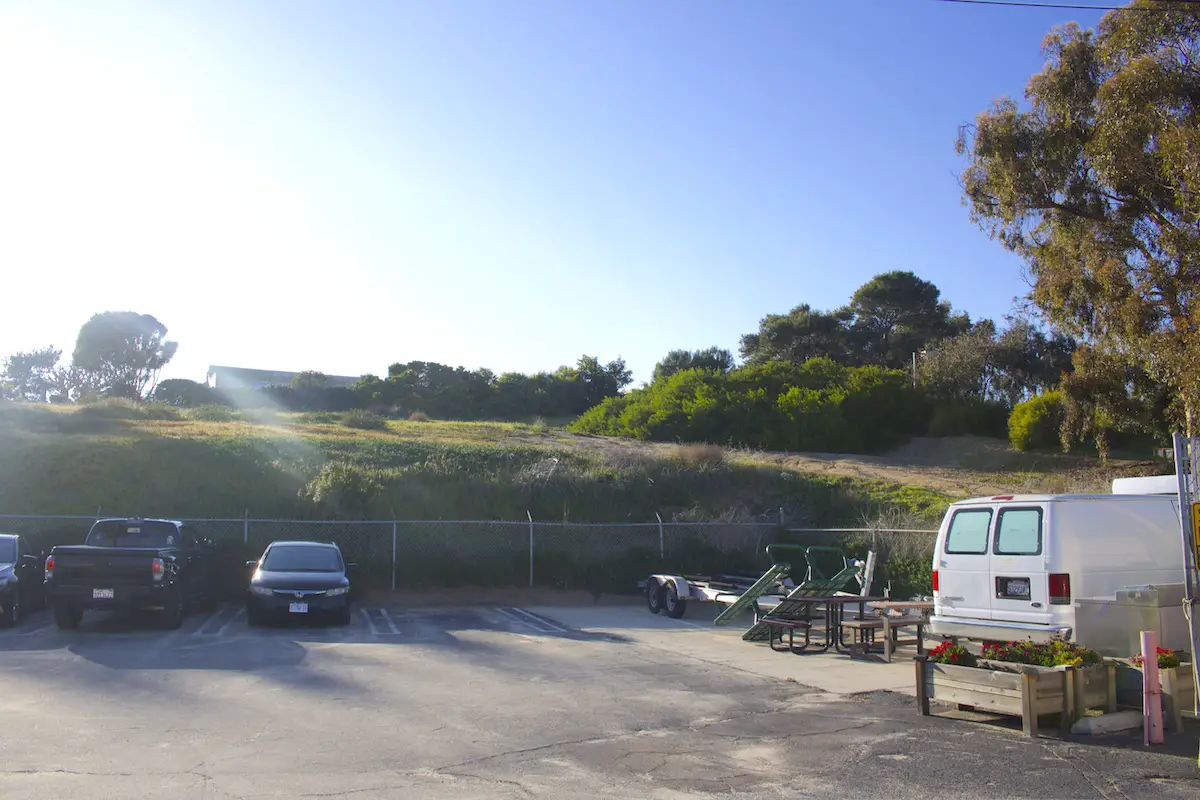 The Marea Village will bring 94 apartments, a 32-room hotel and six commercial buildings to 1900 and 1950 North Coast Highway 101 in Leucadia. It will require the demolition of four existing commercial properties onsite, with the rest being open space. Photo by Laura Place