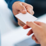 Despite rumors to the contrary, business cards are still an active selling tool for millions of organizations. Stock photo