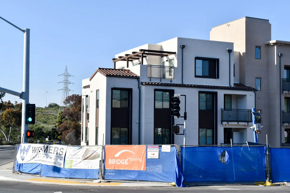The 100% affordable Aviara East Apartments in Carlsbad will be ready for residents this summer. Photo by Samantha Nelson