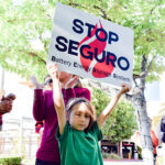 Residents from Harmony Grove, Elfin Forest and Eden Valley demonstrated their opposition to the proposed Seguro battery storage facility in May. Photo by Samantha Nelson