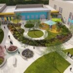 A rendering of the new Bobier Elementary School campus in Vista, which broke ground this week and will remain under construction until 2026. Courtesy Ruhnau Clarke Architects