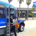 The Coaster Connection service from Sorrento Valley Coaster Station has been taken over by NCTD after San Diego MTS opted to discontinue the service last year. Courtesy NCTD