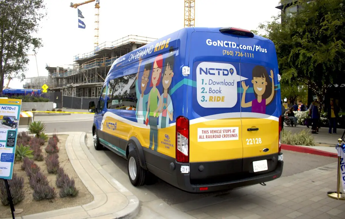 North County Transit District’s new on-demand microtransit service launched in San Marcos this week as a one-year pilot program. Photo by Laura Place