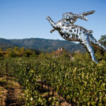 "Bunny Foo Foo," created by artist Lawrence Argent, welcomes guests to Hall Wines in Napa Valley. Courtesy photo/Hall Wines