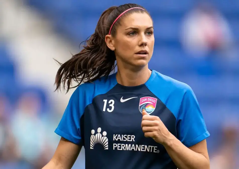 San Diego Wave striker Alex Morgan of Encinitas was left off the U.S. women's national team roster for the Paris Olympics. Courtesy photo/Wave