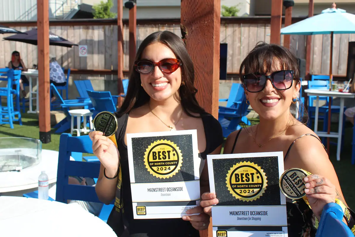 Representatives with MainStreet Oceanside attended the 2nd annual Best of North County winner’s party on July 17 at The Leucadian Bar. Photo by Chris Kydd