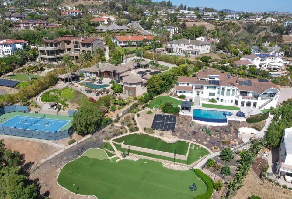 A neighborhood of luxury homes in Carlsbad. San Diego County's tax-assessed property value has reached a record high. Courtesy photo
