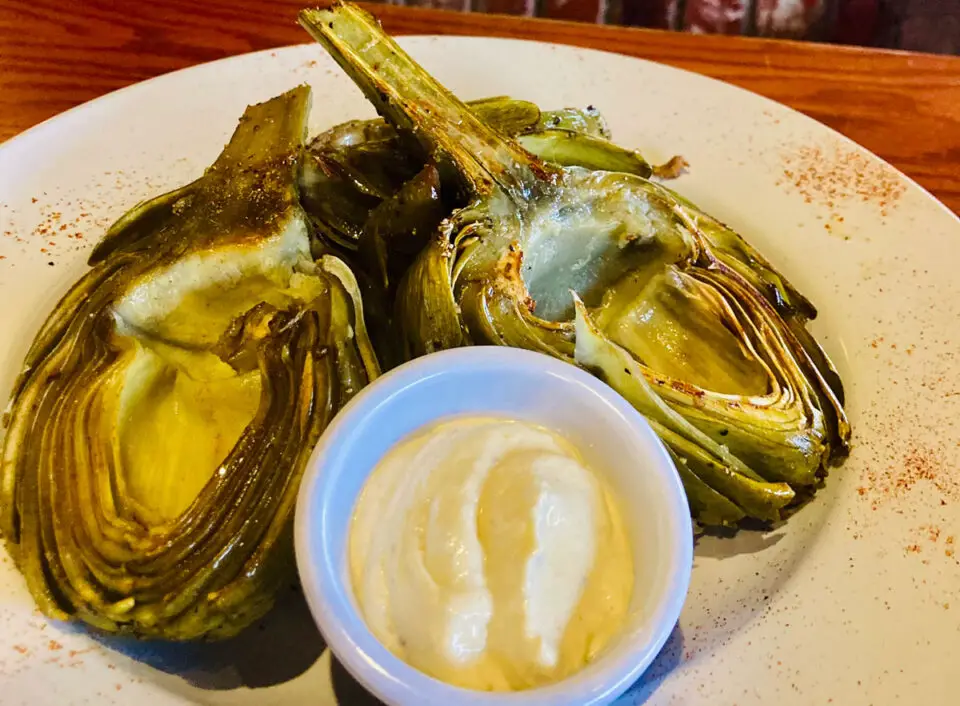 Amazing artichoke at Mr. Peabody's in Encinitas. Photo by David Boylan