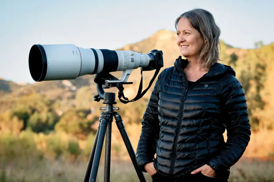 Escondido resident Krisztina Scheeff is a professional nature photographer who specializes in grebes. Photo by Michael Nies