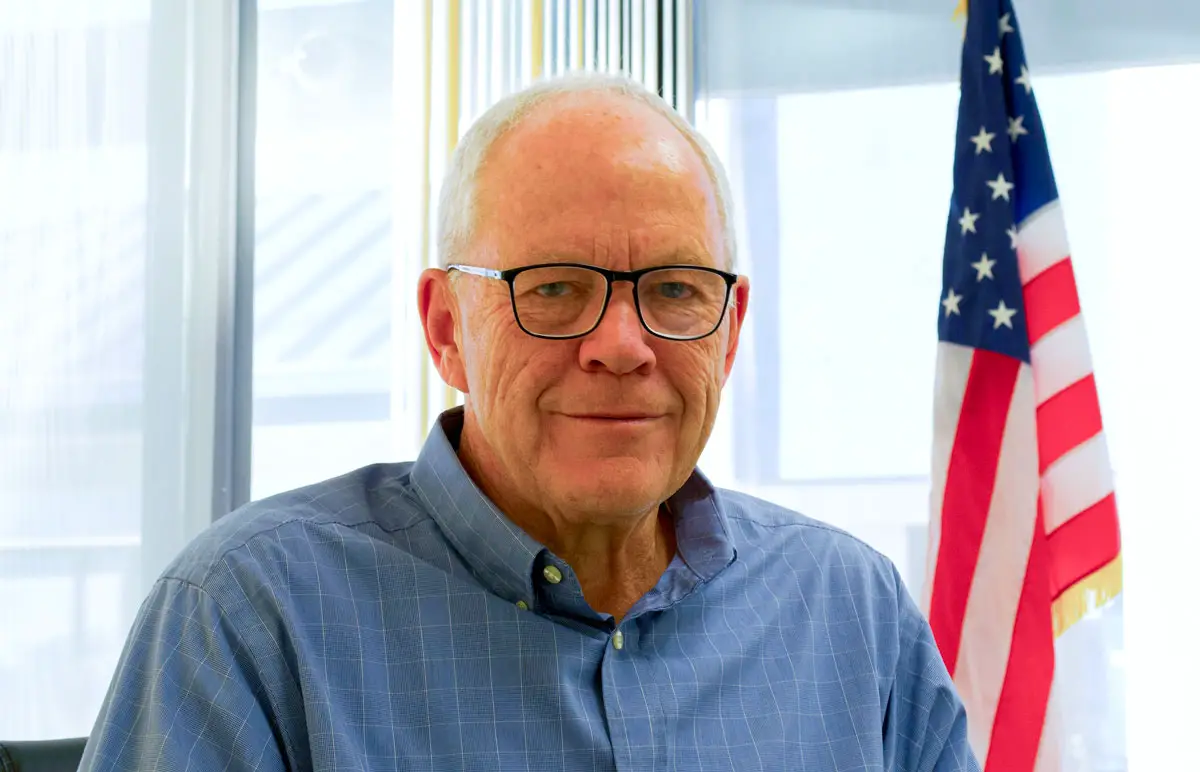 Mayor Bruce Ehlers sits in his office at City Hall, discussing his vision for the city’s future. Photo by Walker Armstrong