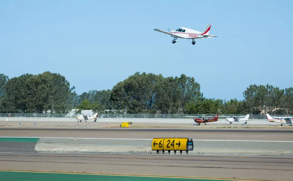McClellan-Palomar Airport in Carlsbad is currently served by charter operators flying smaller planes. File photo