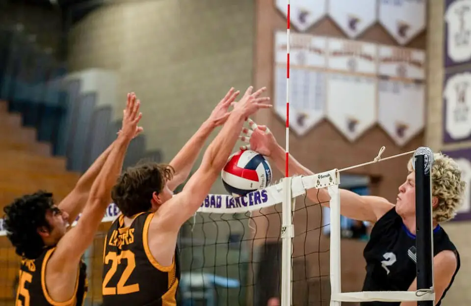 The Carlsbad boys volleyball team will compete in the opening round of the state tournament on Tuesday night against Corona Del Mar of Newport Beach. Courtesy photo/CHS