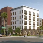 A developer has proposed a 100-unit, 100% affordable housing project at 3296 Mission Avenue and 169 Roymar Road. Courtesy photo