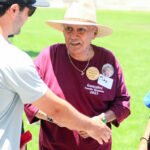 Tito Gonzalez, son of La Colonia de Eden Gardens community leader Cipriana Gonzalez, attends a family reunion on Saturday. Photo by Leo Place