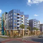 A rendering of the proposed 401 Mission Avenue project that would replace Regal theater and several other businesses in downtown Oceanside. Courtesy photo