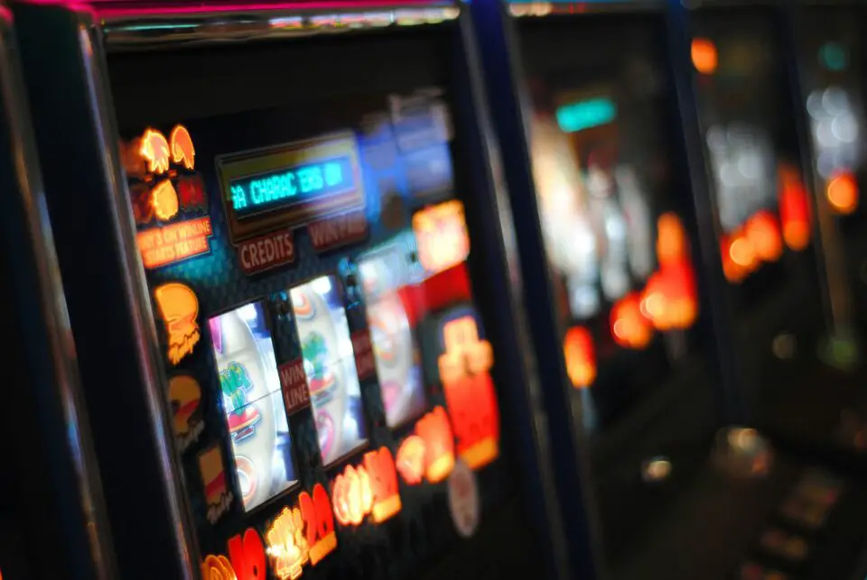 Slot Machine, close-up of slot machine game in a casino