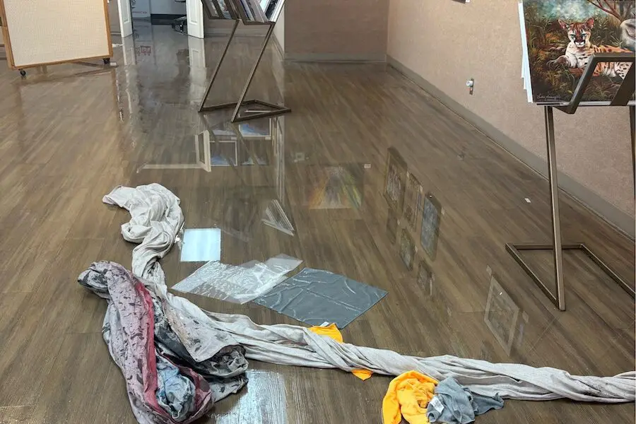 The North Coastal Art Gallery recently suffered flooding damage to its location in Carlsbad. Courtesy photo.