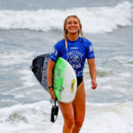 Encinitas surfer Ella McCaffray on Aug. 23 at Virginia Beach Pro. Photo by WSL/Ramsey