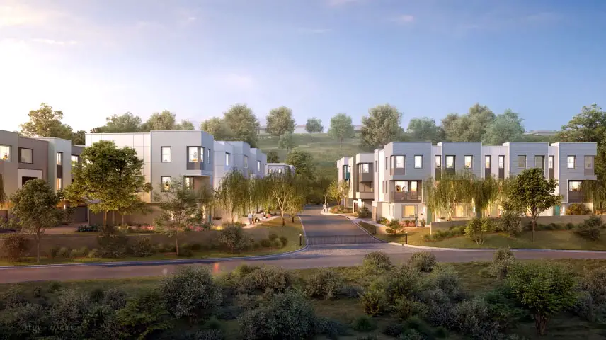 The 140-unit Garrison Townhome project will replace the former Garrison Elementary School site in Oceanside. Courtesy photo