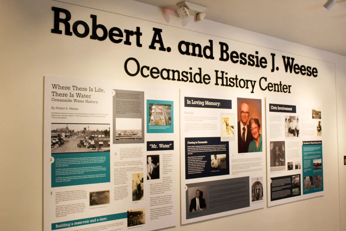The Robert A. and Bessie J. Weese Oceanside History Center is located at 510 Civic Center Drive. Photo by Samantha Nelson