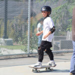 Young skaters roll into the community’s first public skatepark at Village View County Park. Photo by Samantha Nelson