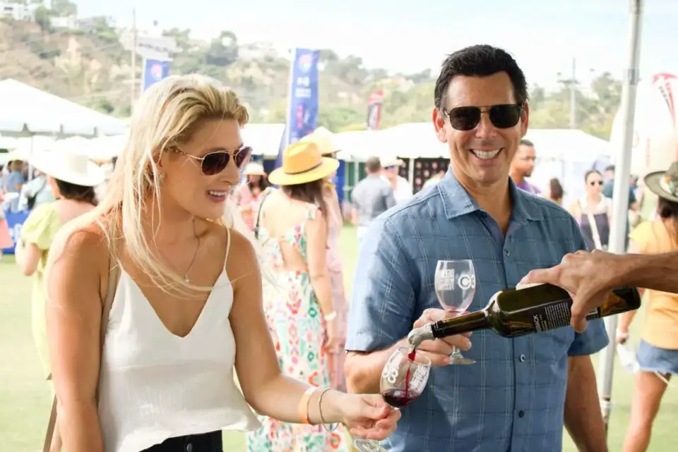 Attendees to the Del Mar Wine and Food Festival enjoy the Grand Tasting at Surf Cup Sports Park in 2023. Photo by Leo Place