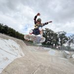 Encinitas skateboarder Alfred Anderson is sponsored by local restaurants Swami's Cafe and Honey's Bistro. Courtesy photo