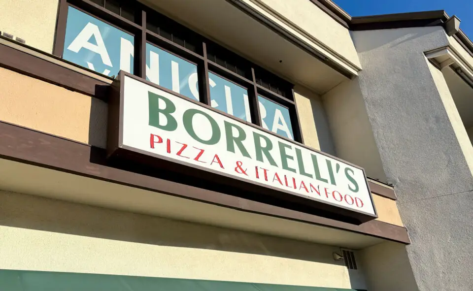 Borrelli's Pizza and Italian Food in Encinitas has permanently closed after 50 years. Photo by Jordan P. Ingram