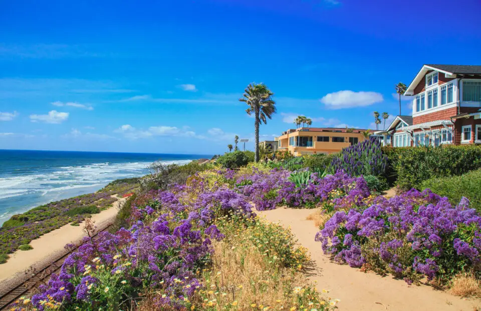 A view of coastal homes in Del Mar, where city leaders recently approved updates to an ordinance helping residents resolve disputes over blocked scenic views and sunlight. Courtesy photo