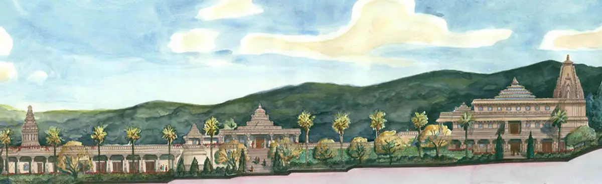A rendering of the future ISKCON of Escondido temple. Courtesy photo
