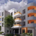 The Vista Planning Commission voted Tuesday to recommend approval of a 33-unit apartment building along North Santa Fe Avenue, shown in a rendering. Courtesy photo/City of Vista